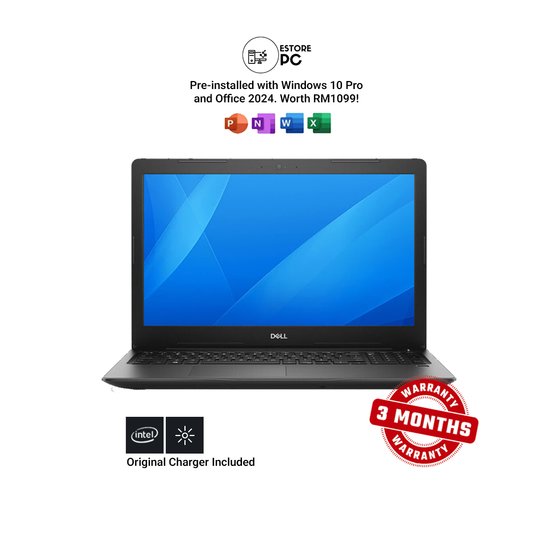 Dell Latitude 3590 | 15.6" FHD | Black | Intel Core i5 8th Gen | Integrated Graphics | 8GB RAM | 256GB NVMe SSD | Battery New