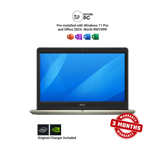 Dell Vostro 14 5459 | 14" FHD | Gold | Intel Core i5 7th Gen | NVIDIA GeForce 940MX | 12GB RAM | 512GB SSD | New Battery