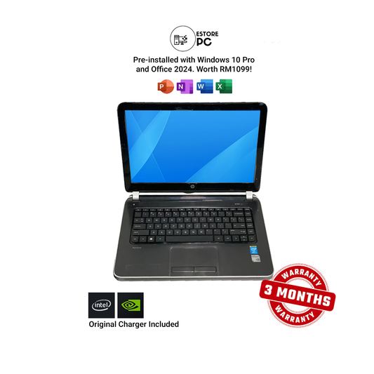 HP Pavilion 14-AF | 14" HD | Black | Intel Core i5 4th Gen | NVIDIA GeForce 740MX | 6GB RAM | 256GB SSD | Battery New